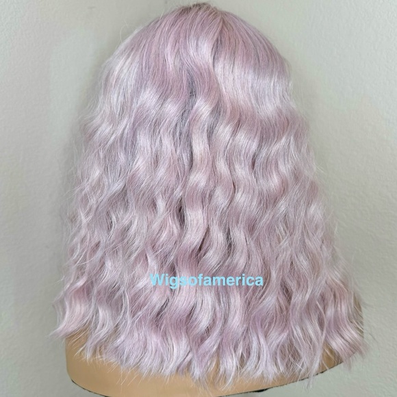 Pink bob wig  ombre black 16 inches long Heat ok - Picture 6 of 9